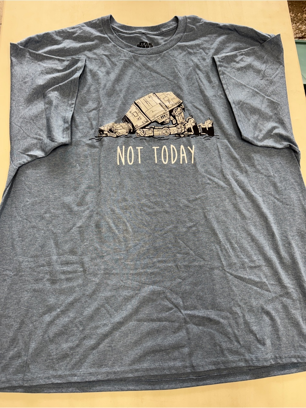 Star Wars “Not Today” 3XL nwot Heather Blue